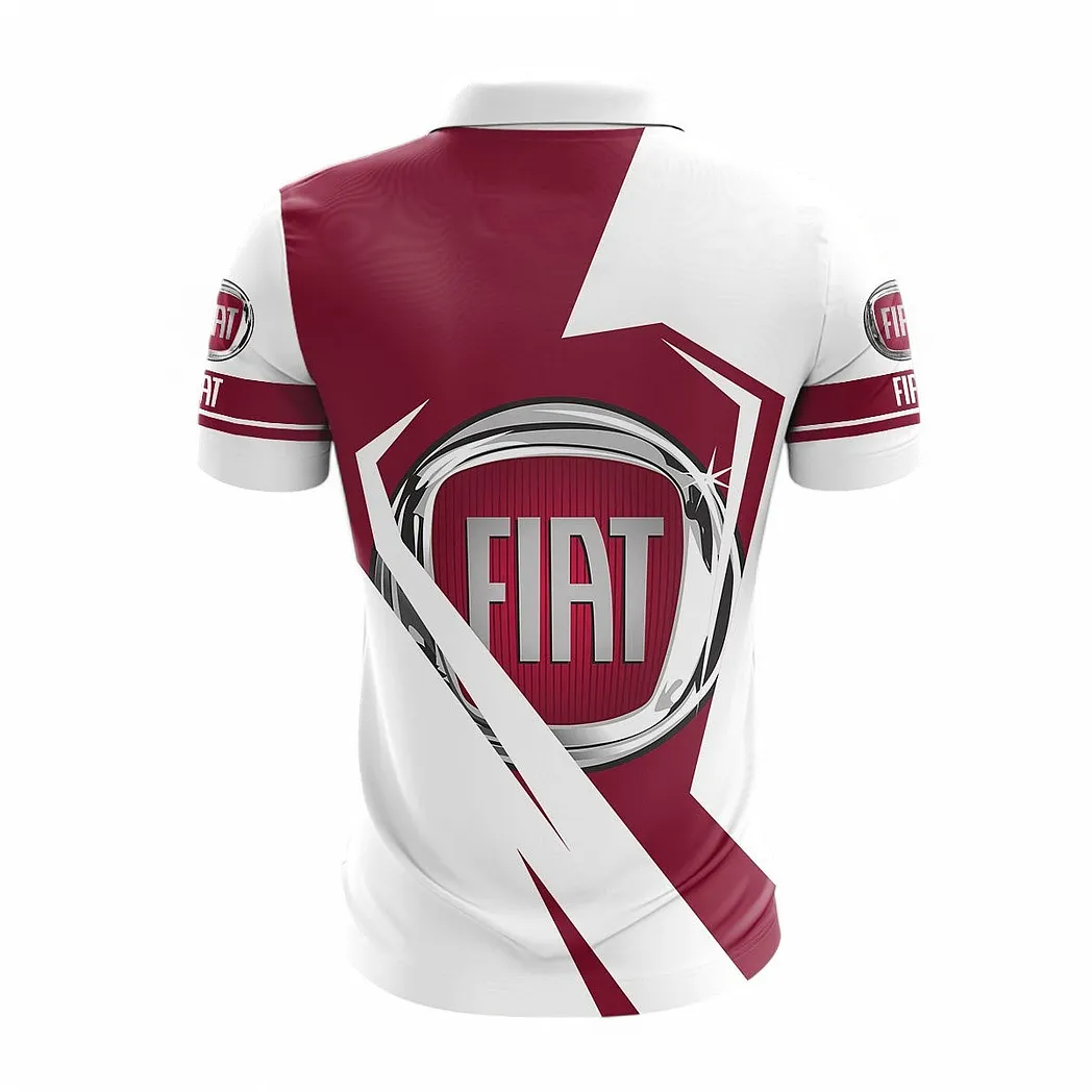 fiat zipper polo shirt for men gift for fiat fan car68022125949