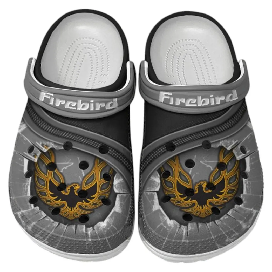Firebird Pontiac Crocs Clogs Men Women, Gift For Firebird Pontiac Fan CAR188032025140 - Gray