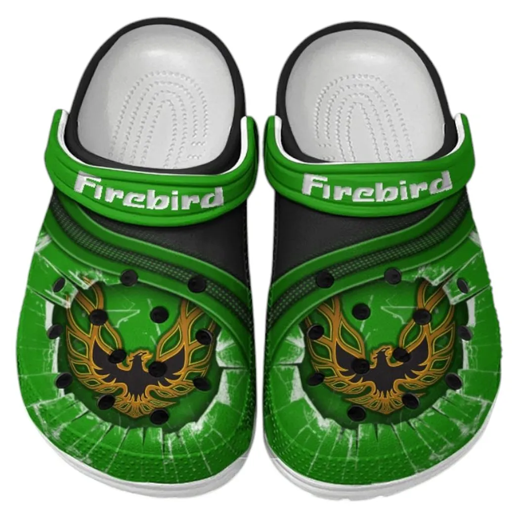 Firebird Pontiac Crocs Clogs Men Women, Gift For Firebird Pontiac Fan CAR188032025140 - Green
