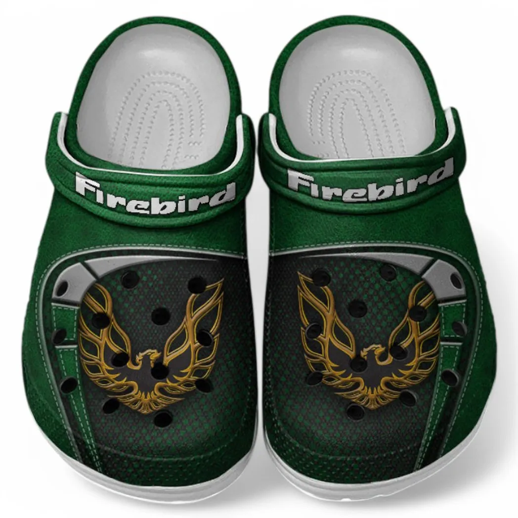 Firebird Pontiac Crocs Sandals For Men Women, Gift For Firebird Pontiac Fan CAR177031425573 - Green