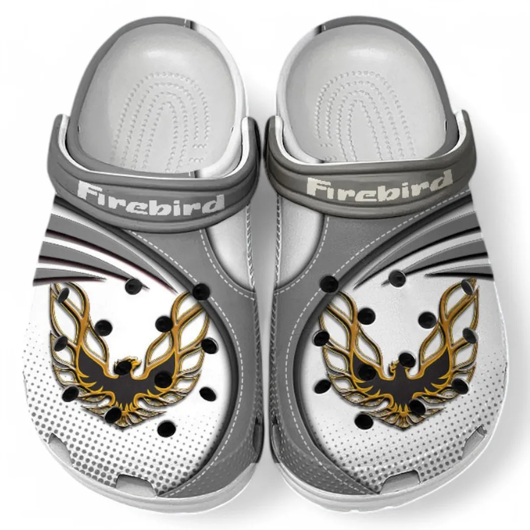 Firebird Pontiac Crocs Sandals For Men Women, Gift For Firebird Pontiac Fan CAR181031525736 - Gray