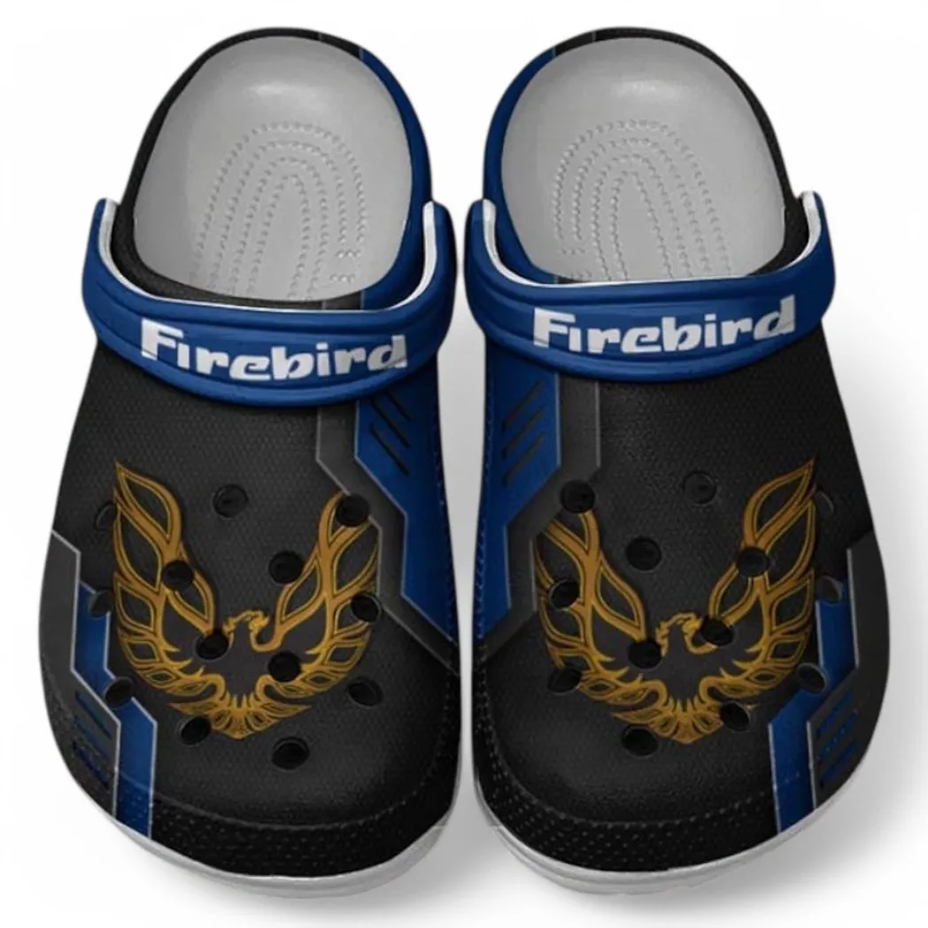Firebird Pontiac Crocs Shoes, Clogs Men Women, Gift For Firebird Pontiac Fan CAR185031525239 - Blue