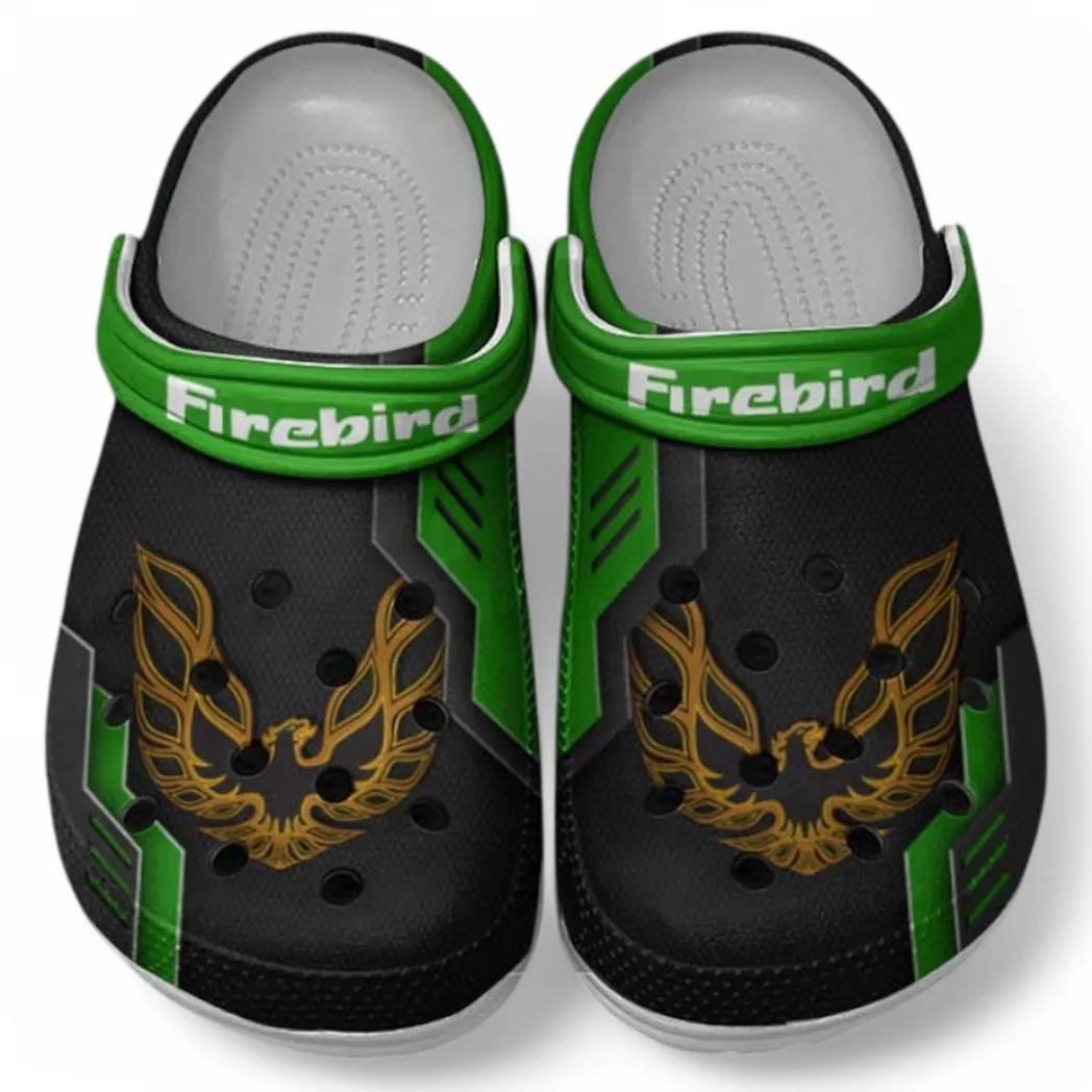 Firebird Pontiac Crocs Shoes, Clogs Men Women, Gift For Firebird Pontiac Fan CAR185031525239 - Green