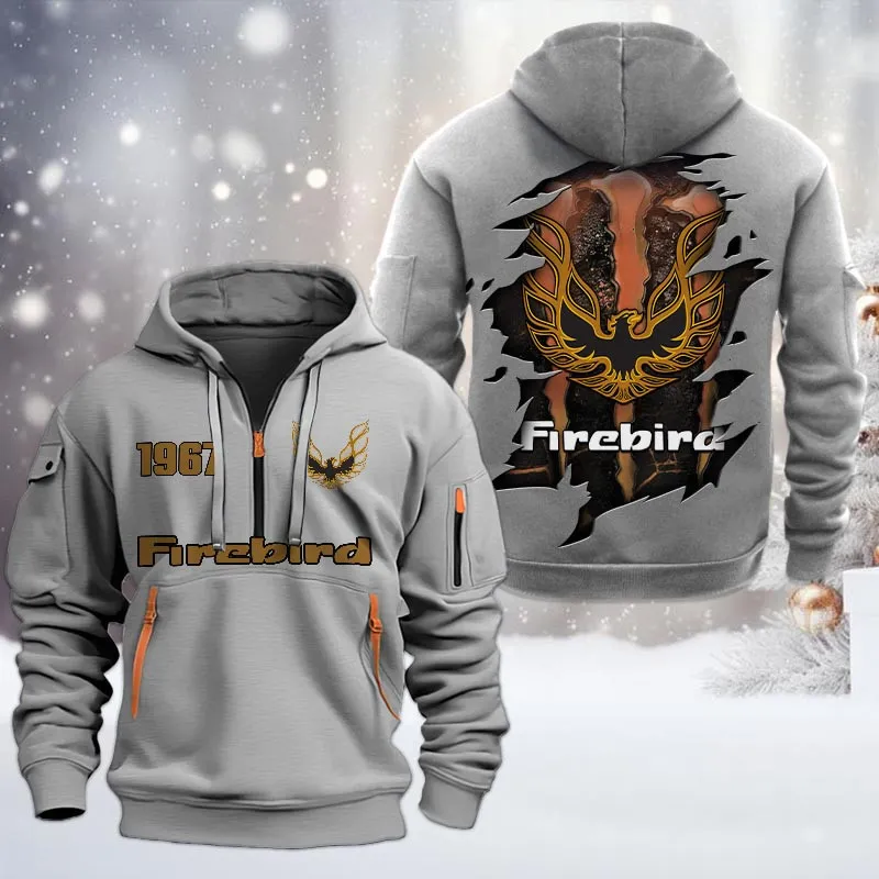 firebird pontiac half zip hoodie all over print half zip hoodies for men car198032769 gray 4humt