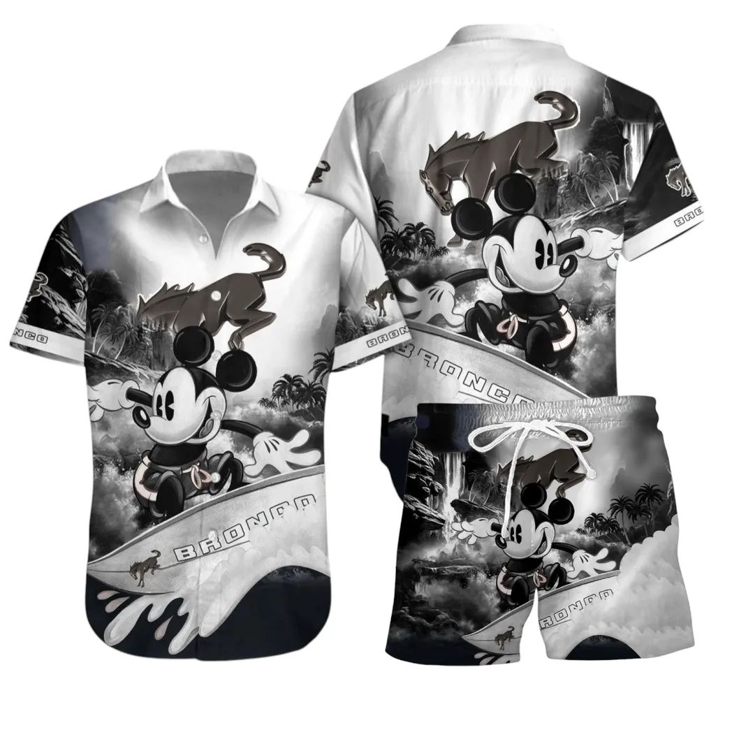 ford bronco hawaiian shirt set gift for ford bronco lovers gift for him husband boyfriend car53030625036 mrfai