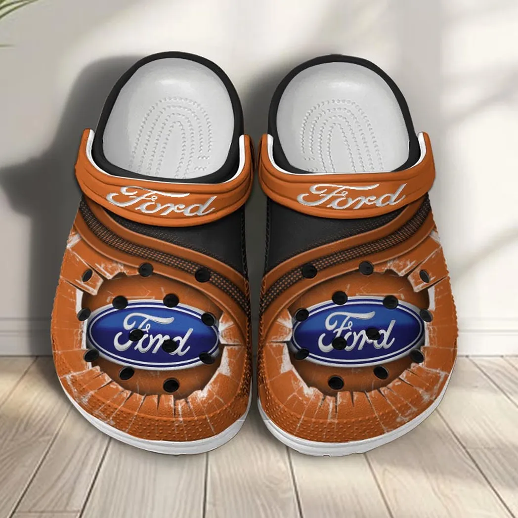 ford crocs clogs men women gift for ford fan car188032025115 orange mppsb