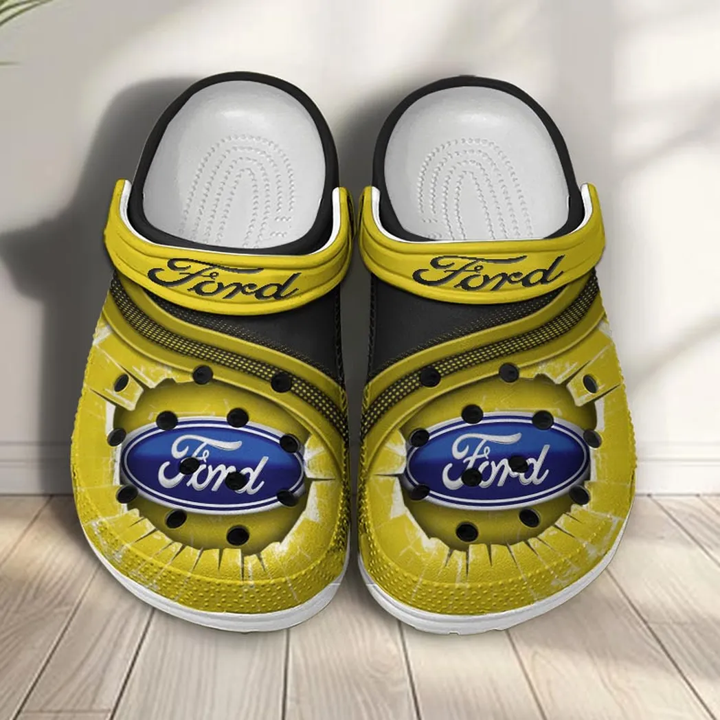 ford crocs clogs men women gift for ford fan car188032025115 yellow ti8b1