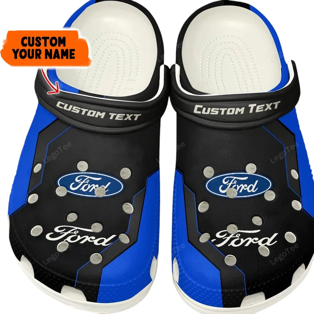 Ford Crocs, Gift For Ford Lovers, Gift For Him, Husband, Boyfriend - Blue CAR140021225564-1