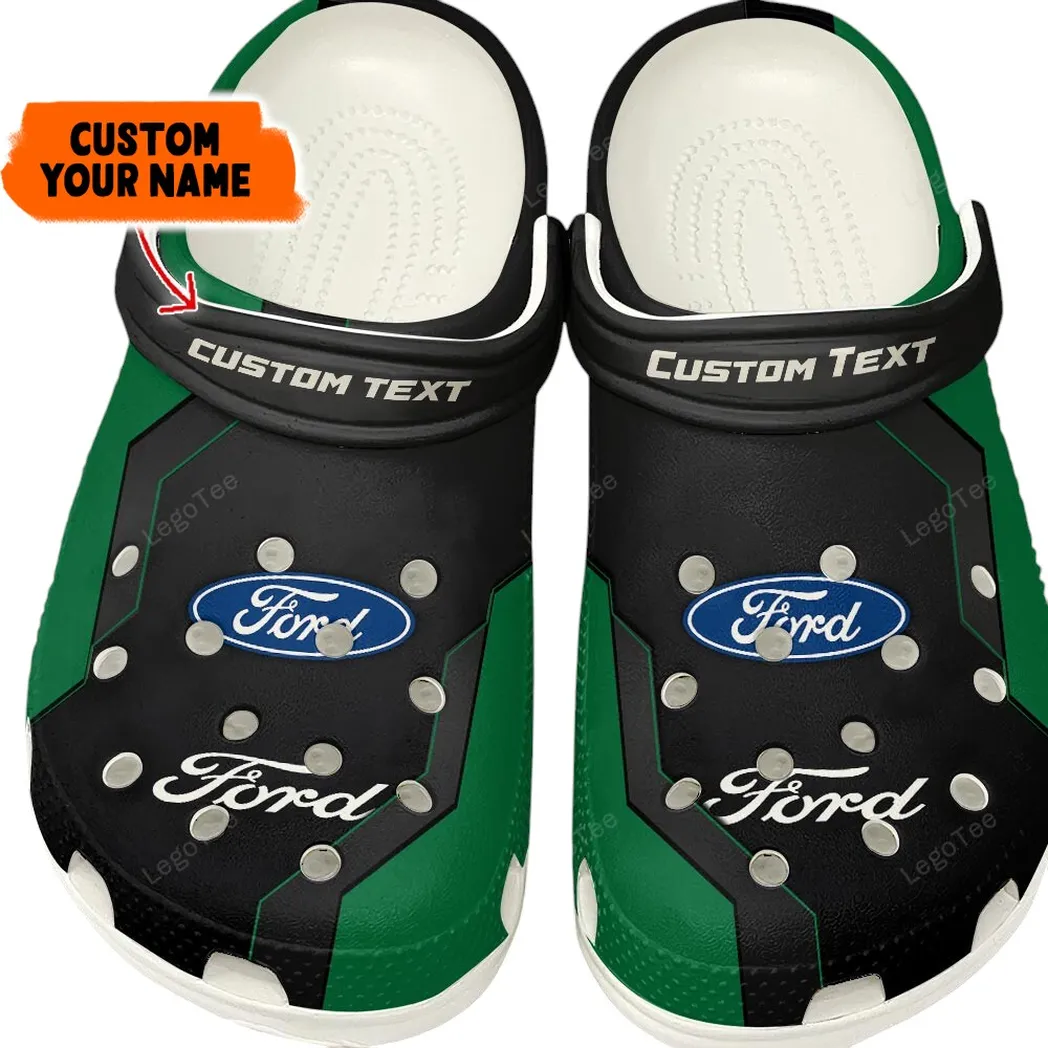 Ford Crocs, Gift For Ford Lovers, Gift For Him, Husband, Boyfriend - Green CAR140021225564-5