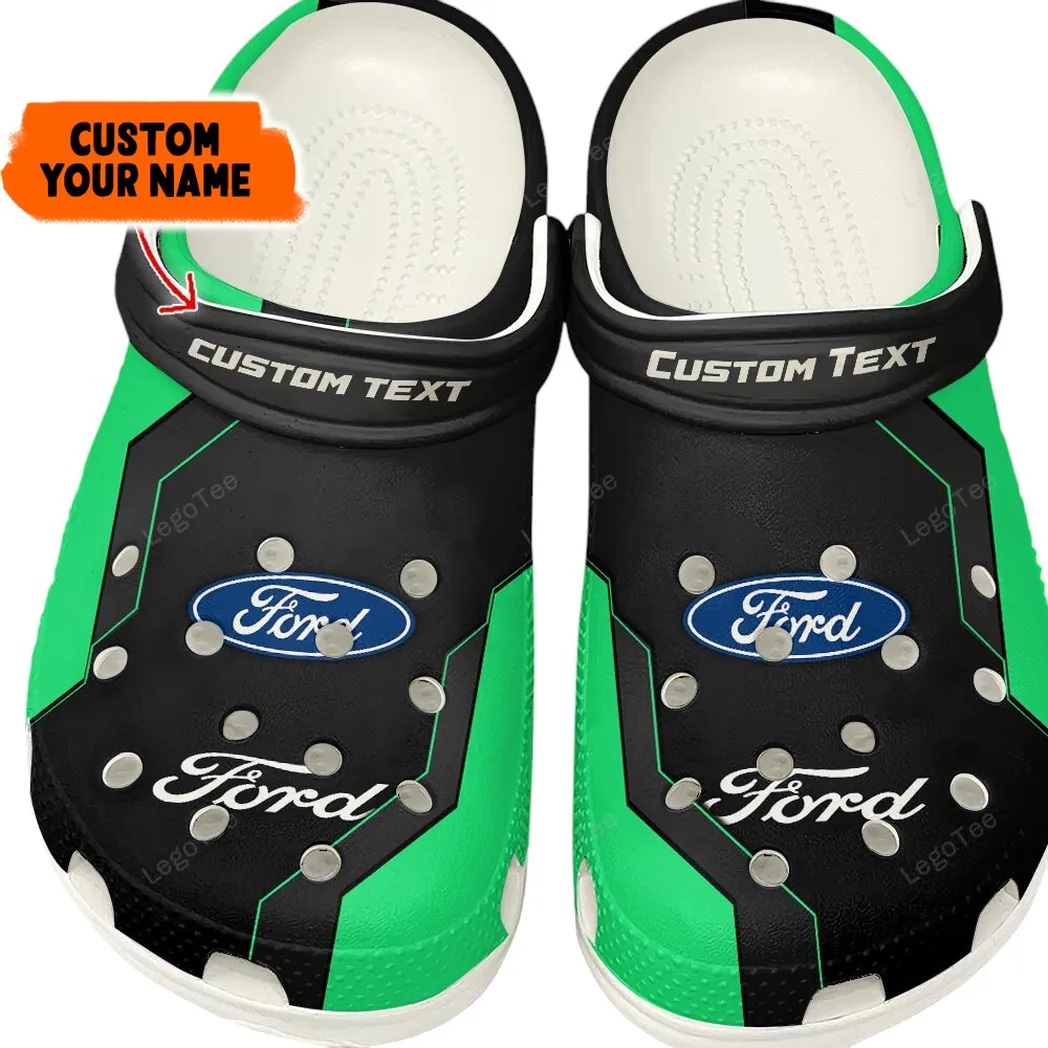 Ford Crocs, Gift For Ford Lovers, Gift For Him, Husband, Boyfriend - Kelly Green CAR140021225564-6