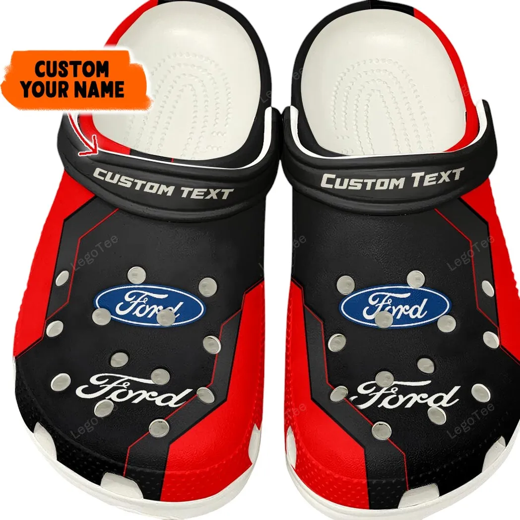 Ford Crocs, Gift For Ford Lovers, Gift For Him, Husband, Boyfriend - Red CAR140021225564-7