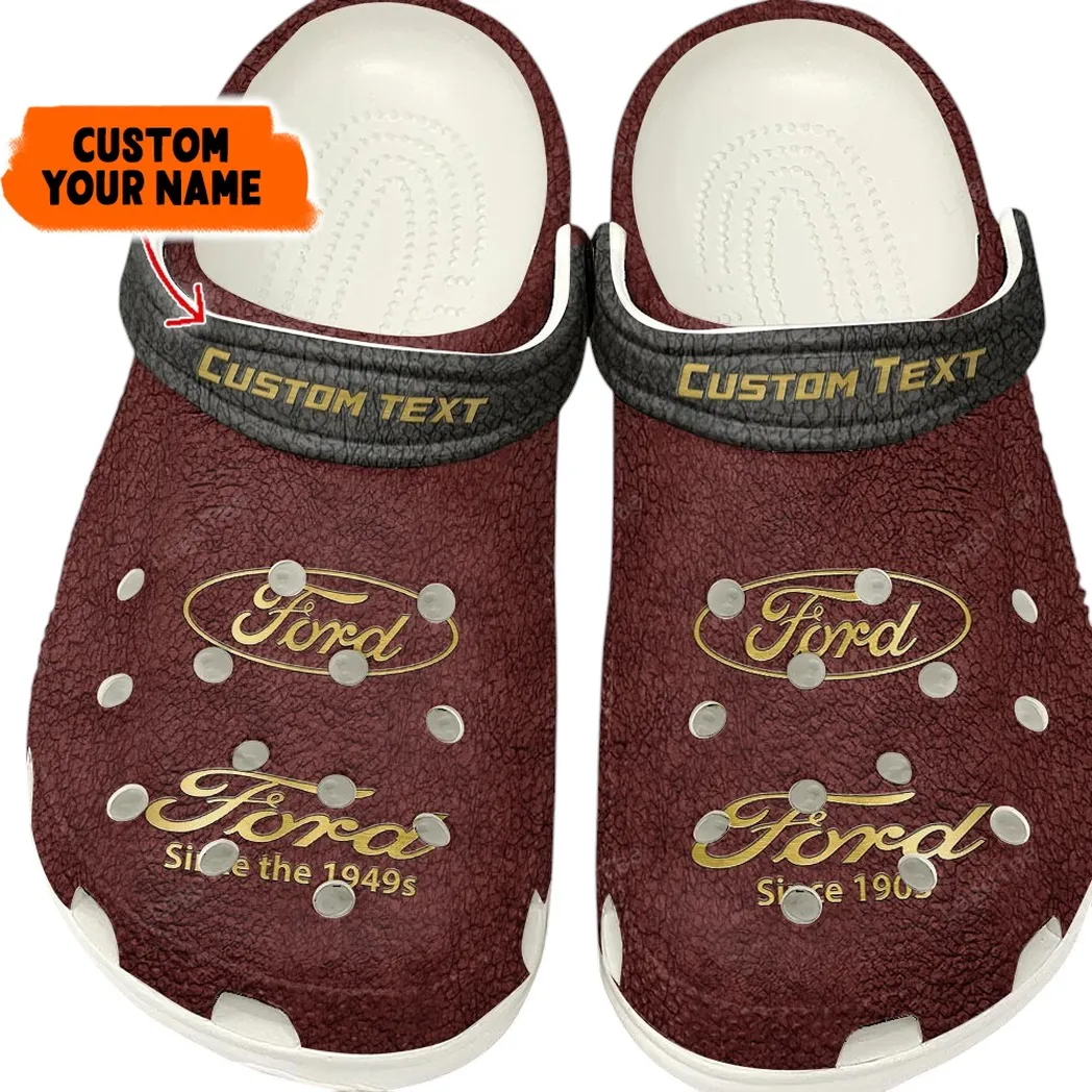 Ford Crocs, Gift For Ford Lovers, Gift For Him, Husband, Boyfriend - Red CAR141021225671-8