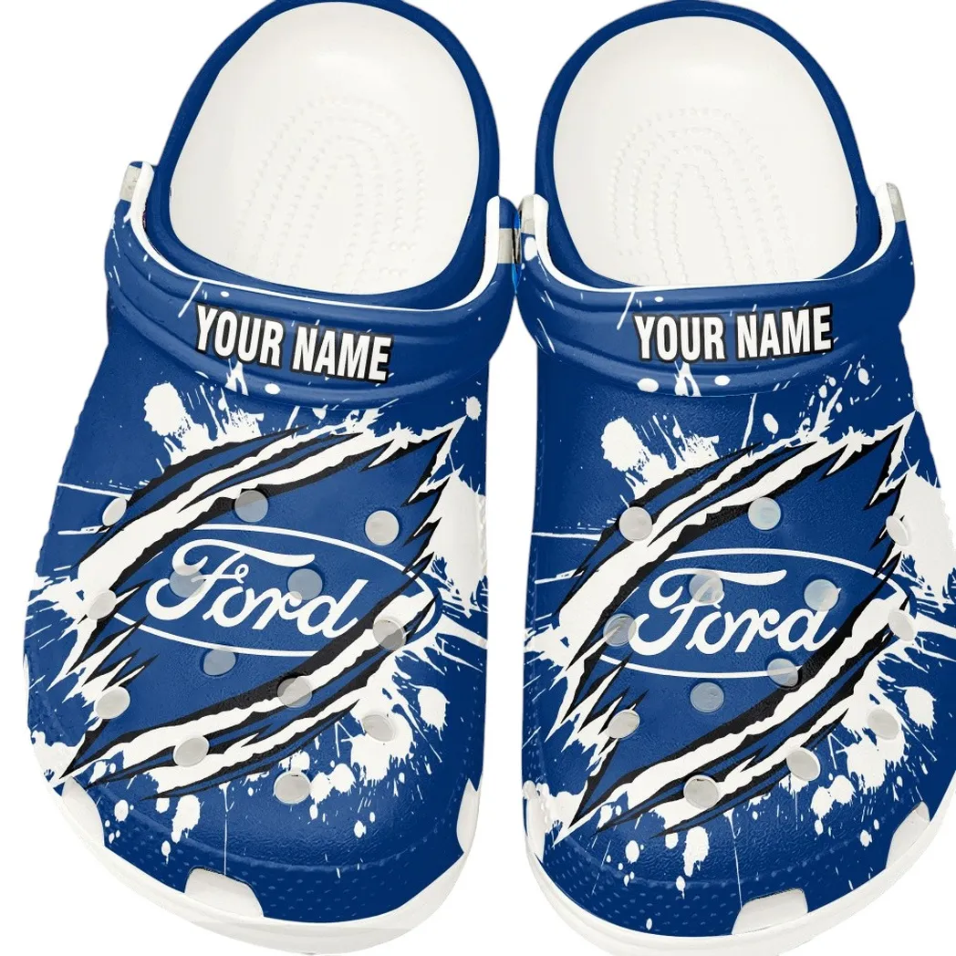 ford crocs gift for ford lovers gift for him husband boyfriend car15303042506 white yggcz