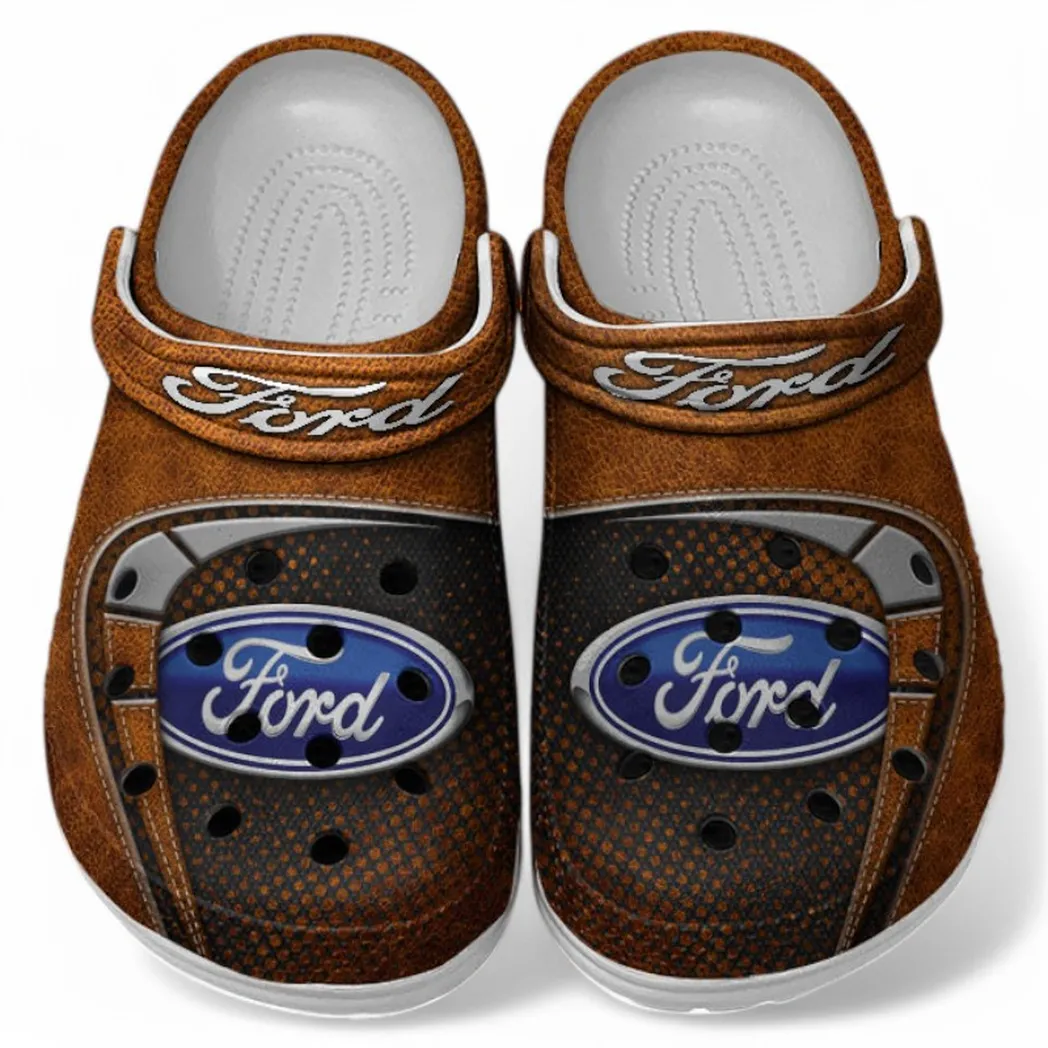 Ford Crocs Sandals For Men Women, Gift For Ford Fan CAR177031425557 - Orange