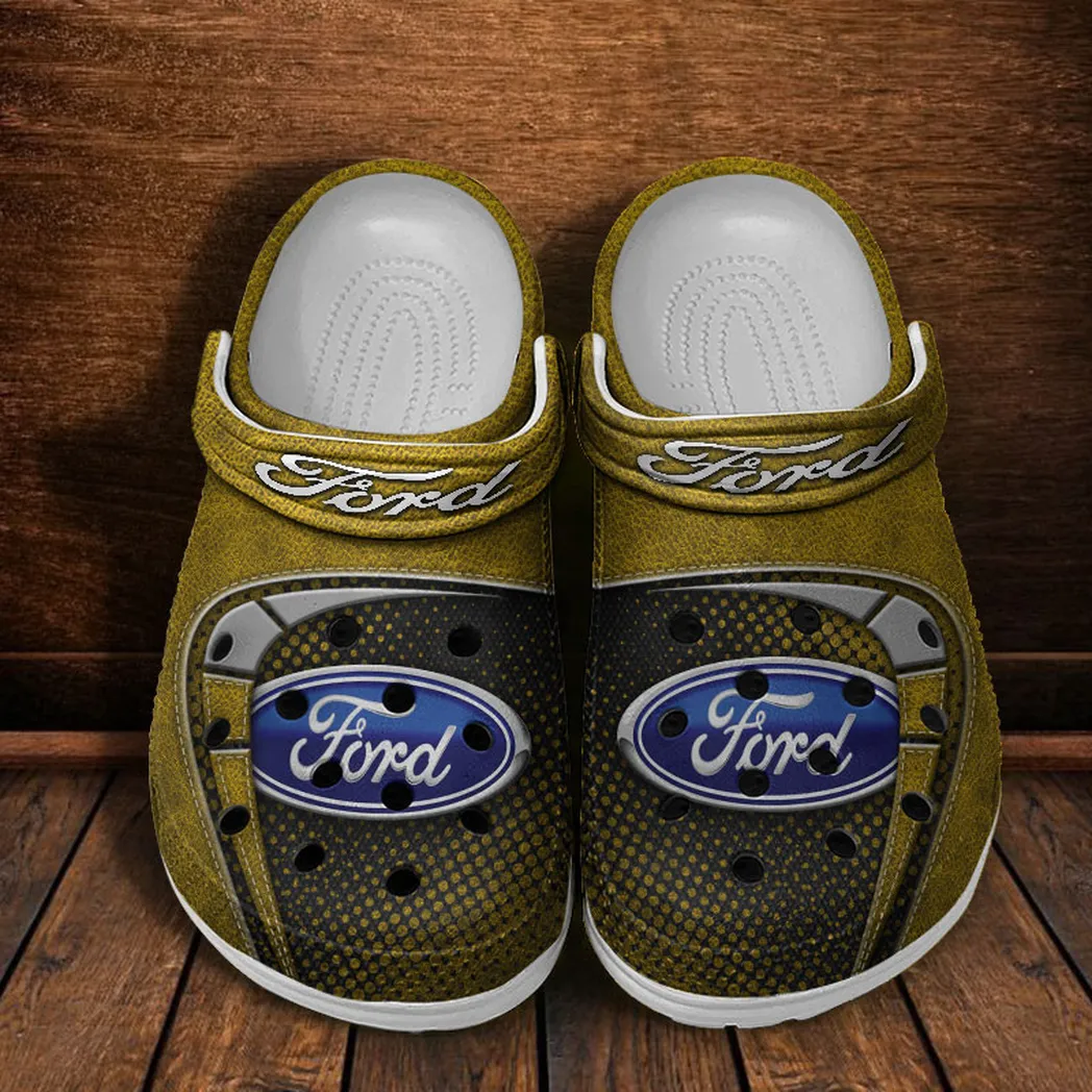 ford crocs sandals for men women gift for ford fan car177031425557 yellow