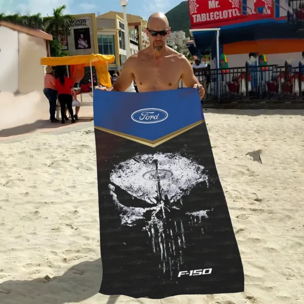 ford f150 beach towel gift for ford f150 lovers gift for him husband boyfriend car17302252522 lrpnn