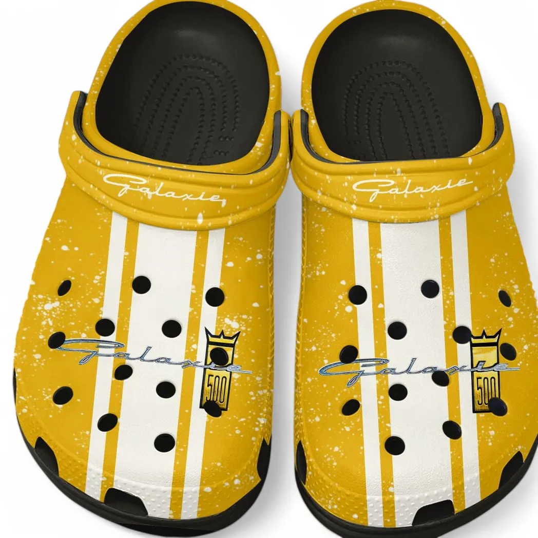 Ford Galaxie Crocs, Gift For Ford Galaxie Lovers, Gift For Him, Husband, Boyfriend CAR62022025002 - Black