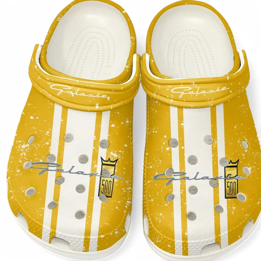 Ford Galaxie Crocs, Gift For Ford Galaxie Lovers, Gift For Him, Husband, Boyfriend CAR62022025002 - White