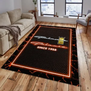 Ford Galaxie Rug, All Over Print Carpet For Ford Galaxie Lovers CAR5202192524 - Orange