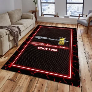 Ford Galaxie Rug, All Over Print Carpet For Ford Galaxie Lovers CAR5202192524 - Red