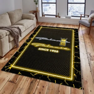 Ford Galaxie Rug, All Over Print Carpet For Ford Galaxie Lovers CAR5202192524 - Yellow