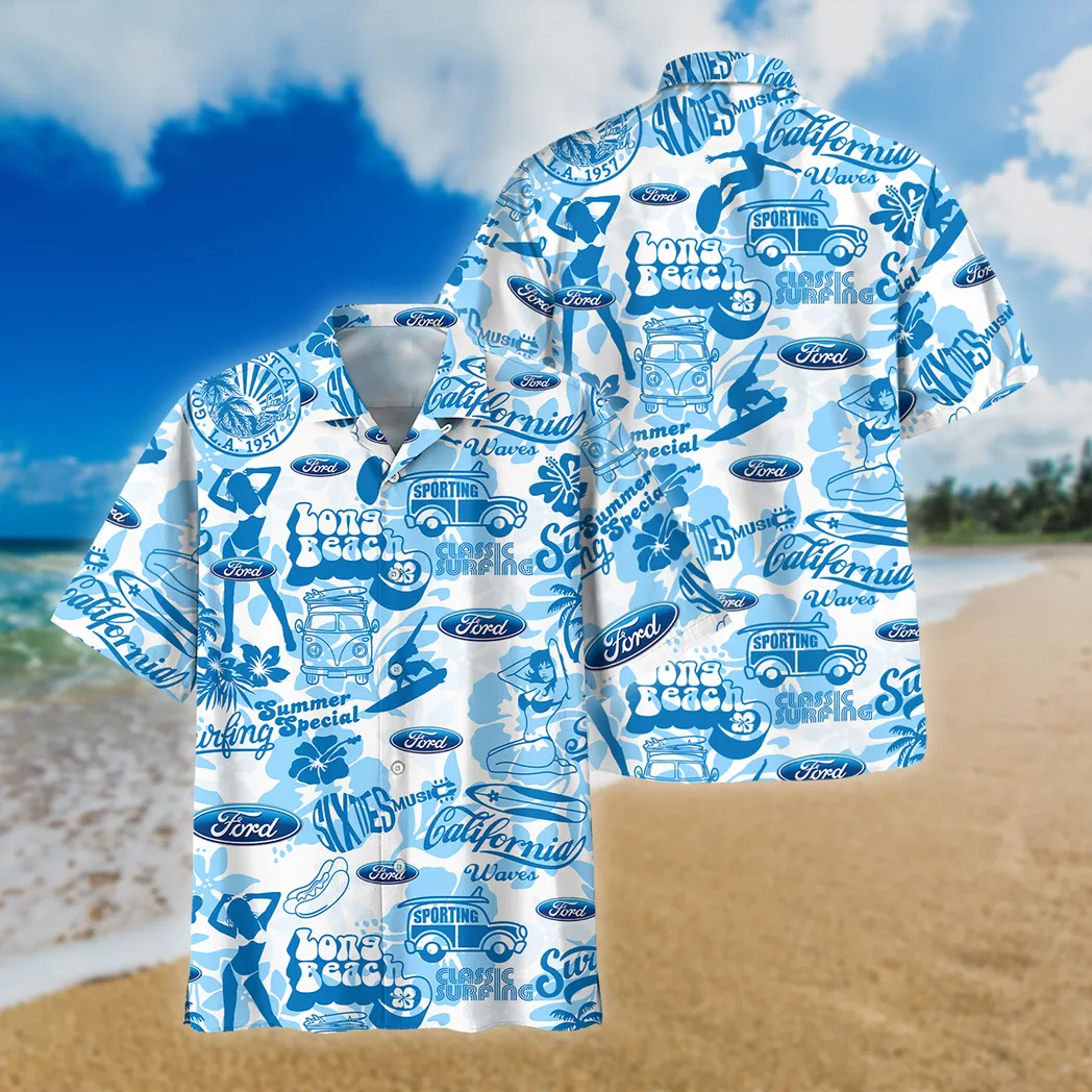 Ford Hawaiian Shirt For Men, Gift For Ford Lovers CAR201030725571