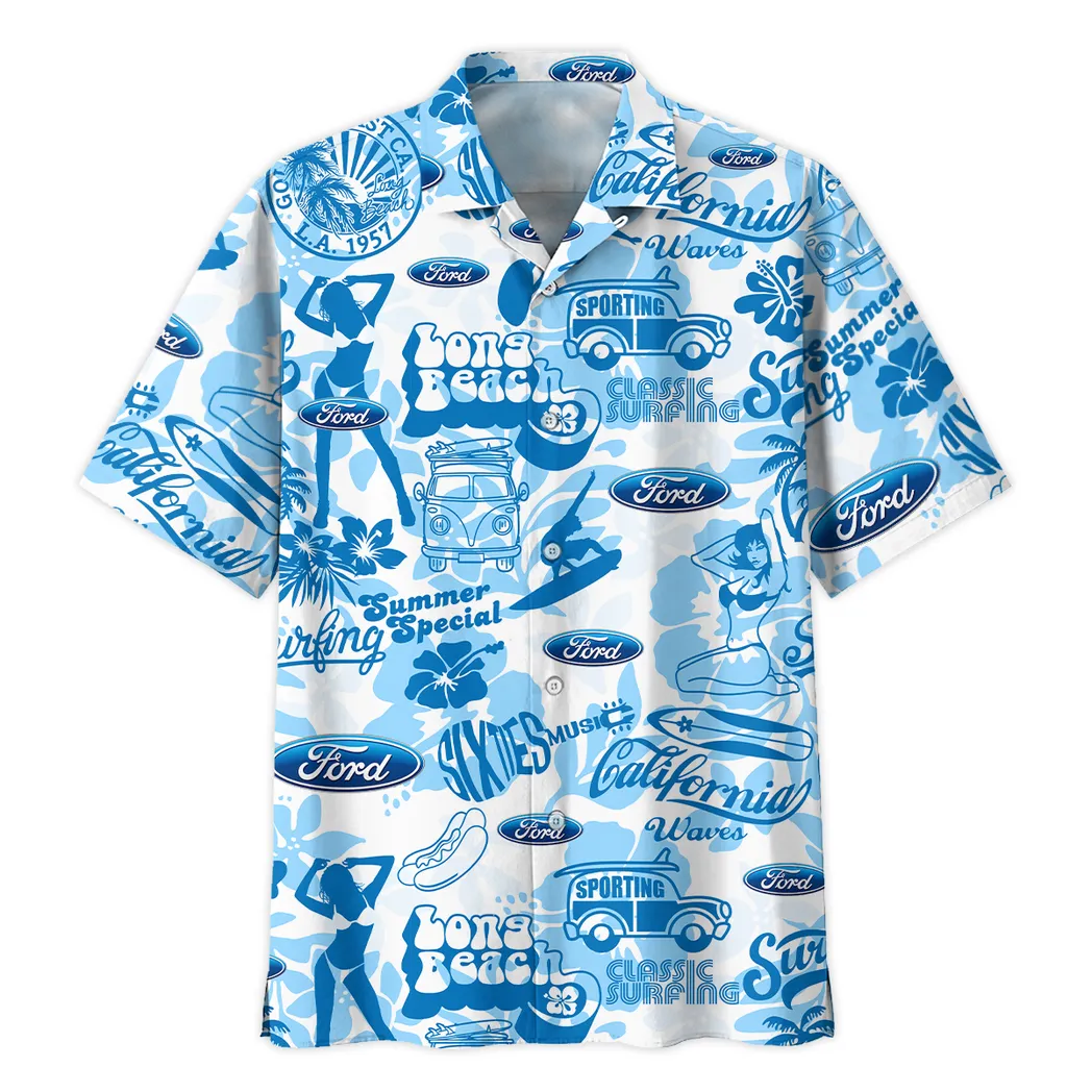 ford hawaiian shirt for men gift for ford lovers car201030725571