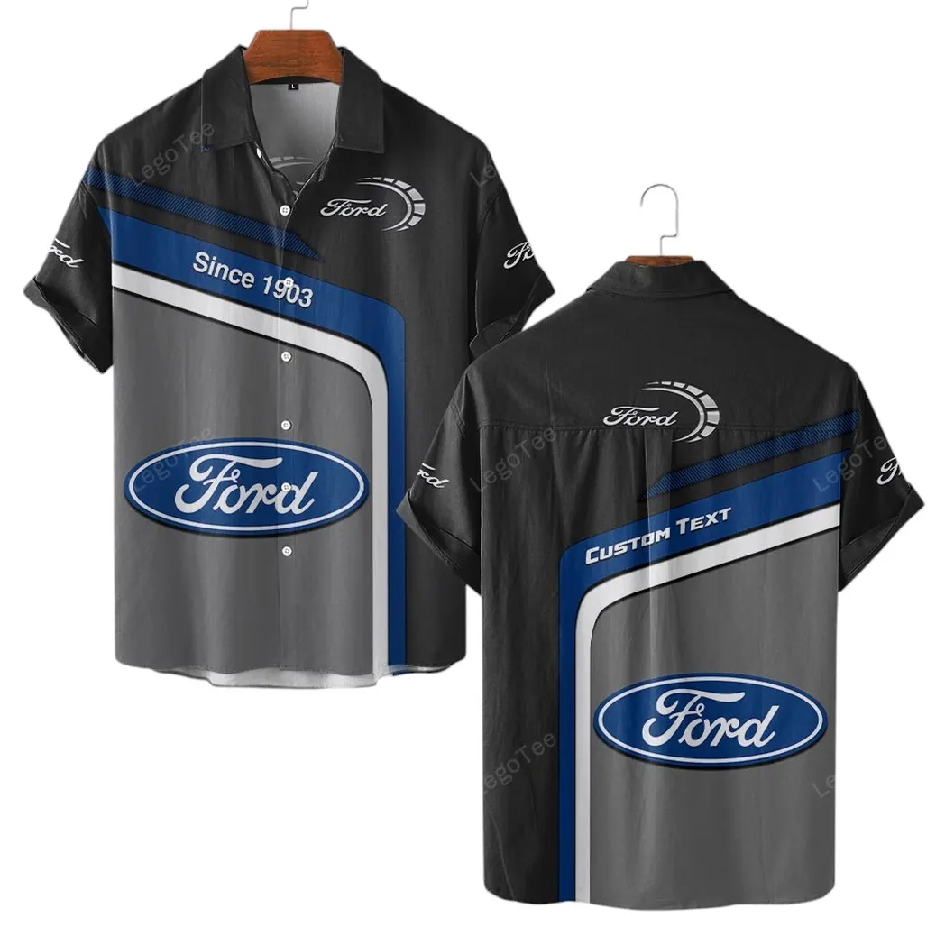 Ford Hawaiian Shirt For Men, Gift For Ford Lovers, Gift For Him, Husband, Boyfriend CAR11103032524
