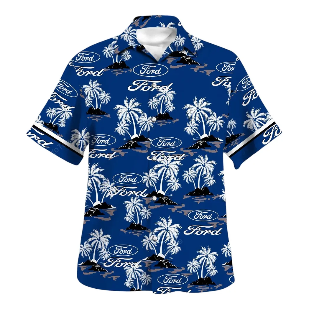 Ford Hawaiian Shirt For Men, Gift For Ford Lovers, Gift For Him, Husband, Boyfriend CAR144021125456-2