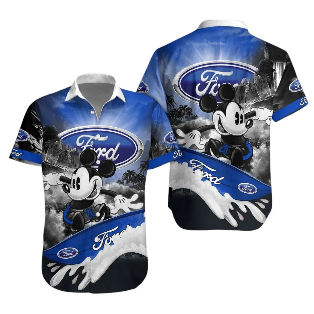 Ford Hawaiian Shirt For Men, Gift For Ford Lovers, Gift For Him, Husband, Boyfriend CAR53030625040