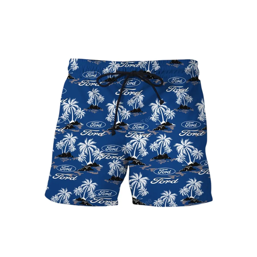 ford hawaiian shirt set for men gift for ford lovers gift for him husband boyfriend car144021125456 1 aa2gg