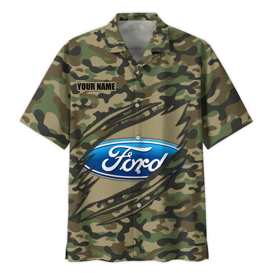 ford hawaiian shirt style camo oversized hawaiian car210040825702 8y5az