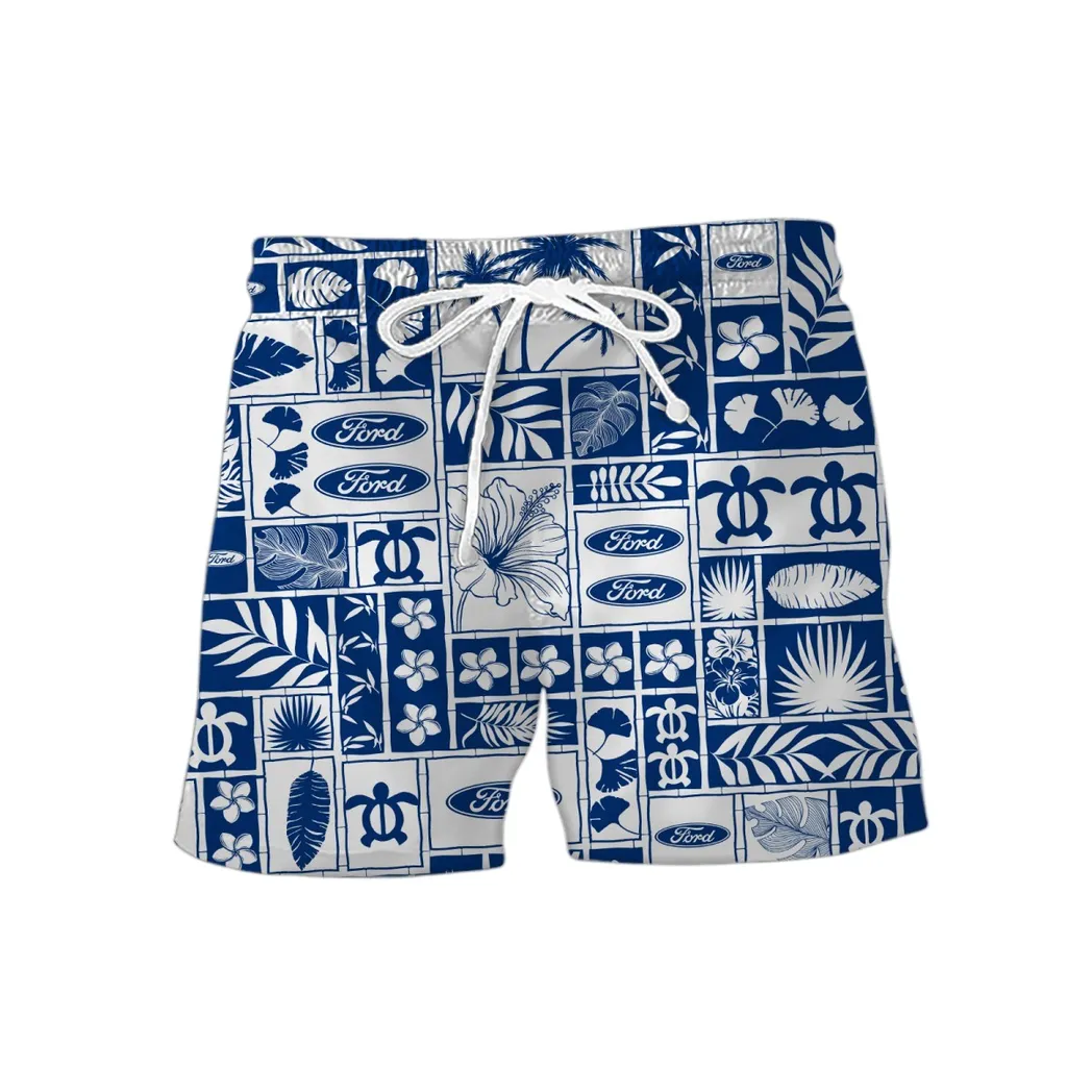 Ford Hawaiian Shorts, Gift For Ford Lovers, Gift For Him, Husband, Boyfriend CAR35021425004-2
