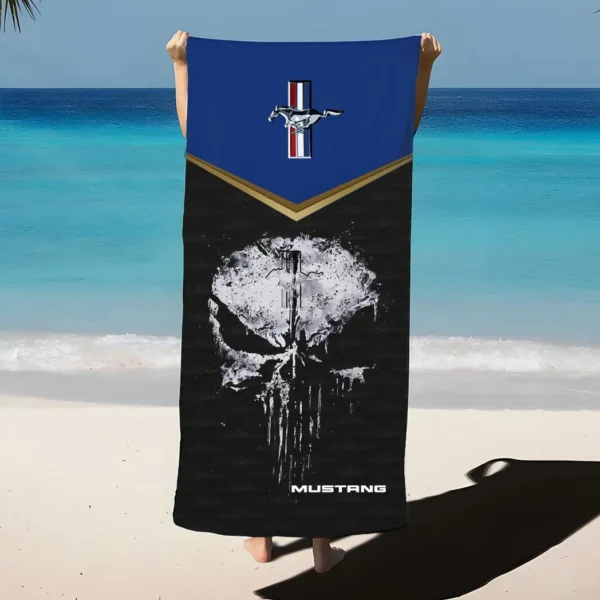 ford mustang beach towel gift for ford mustang lovers gift for him husband boyfriend car17302252524 isvgs