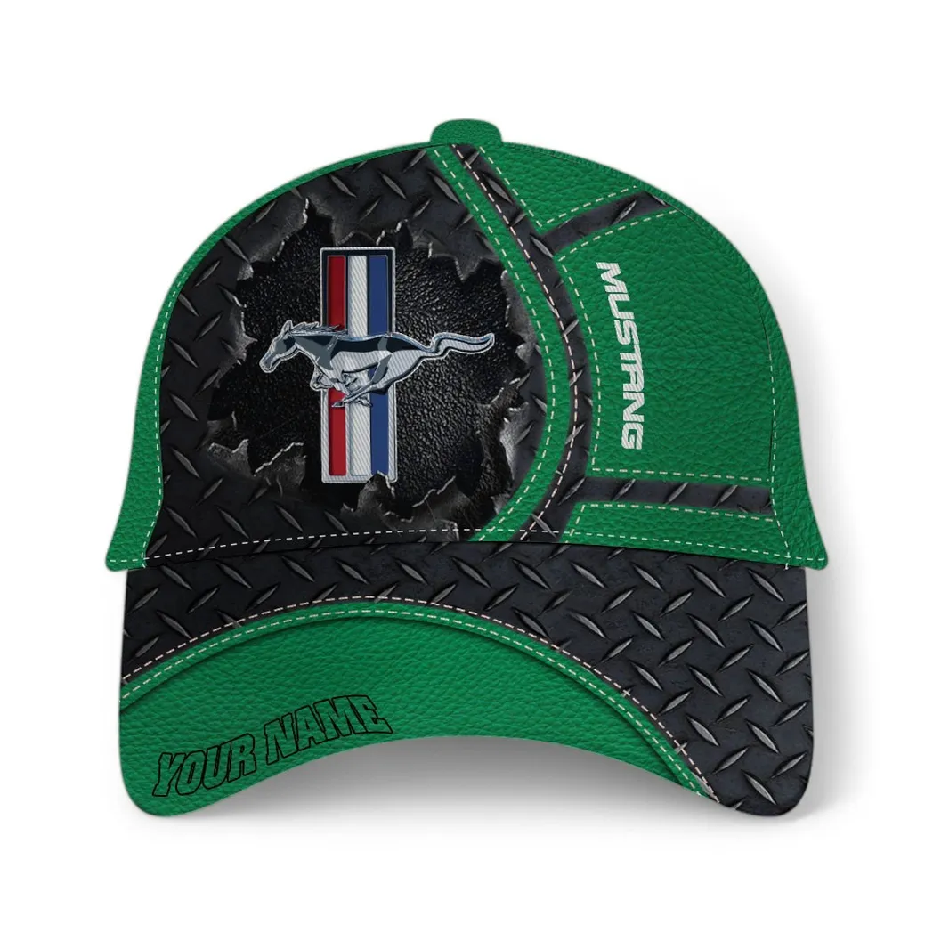 Ford Mustang Classic Cap, Gift For Ford Mustang Lovers, Gift For Him, Husband, Boyfriend - Green CAR49021825023-4