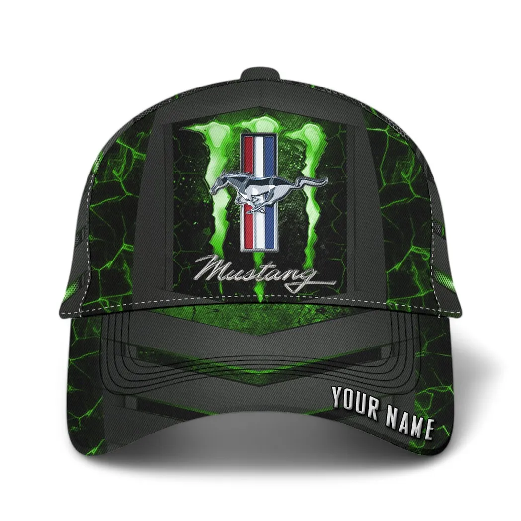 Ford Mustang Classic Cap, Gift For Ford Mustang Lovers, Gift For Him, Husband, Boyfriend CAR6502202504 - Green