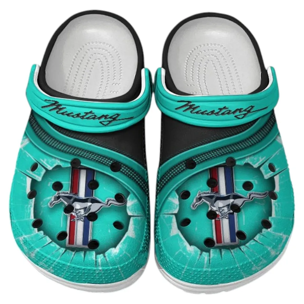 ford mustang crocs clogs men women gift for ford mustang fan car188032025114 cyan ylqvp