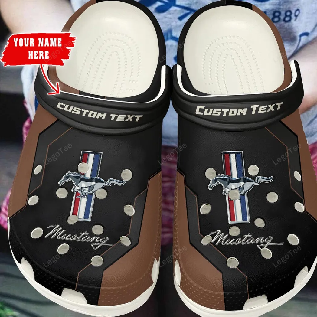 ford mustang crocs gift for ford mustang lovers gift for him husband boyfriend brown car140021225560 2 azom4