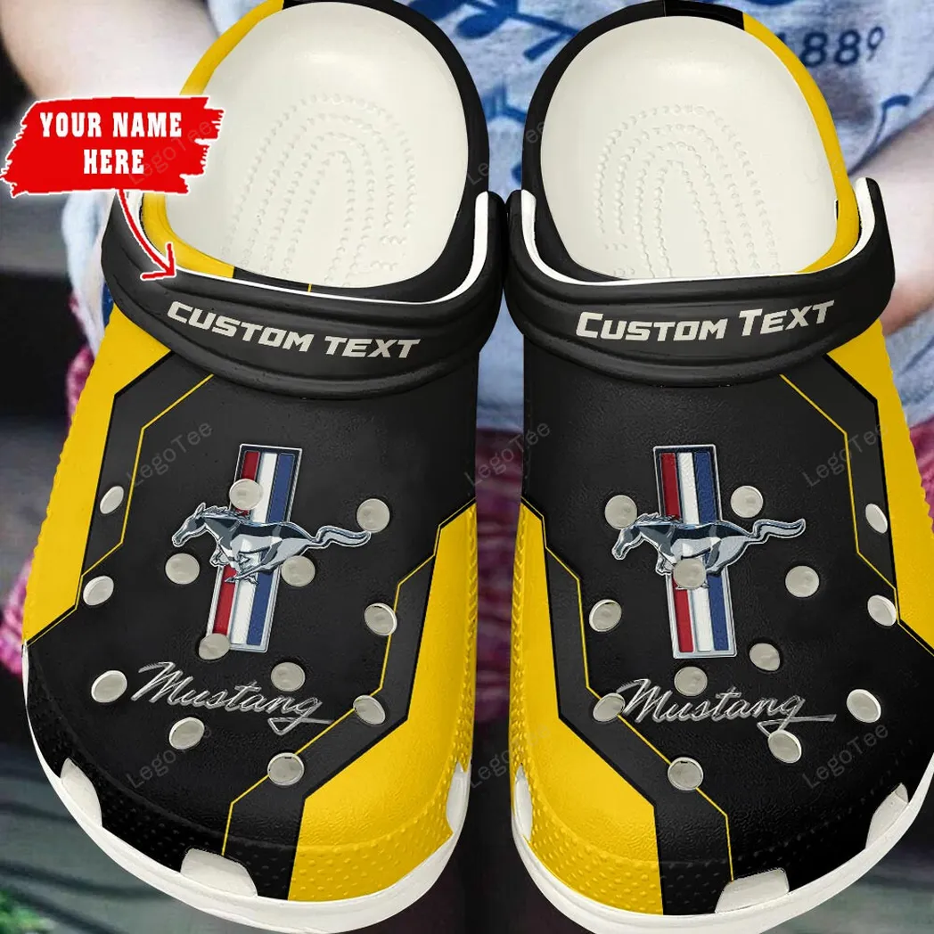 ford mustang crocs gift for ford mustang lovers gift for him husband boyfriend yellow car140021225560 8 pytqz
