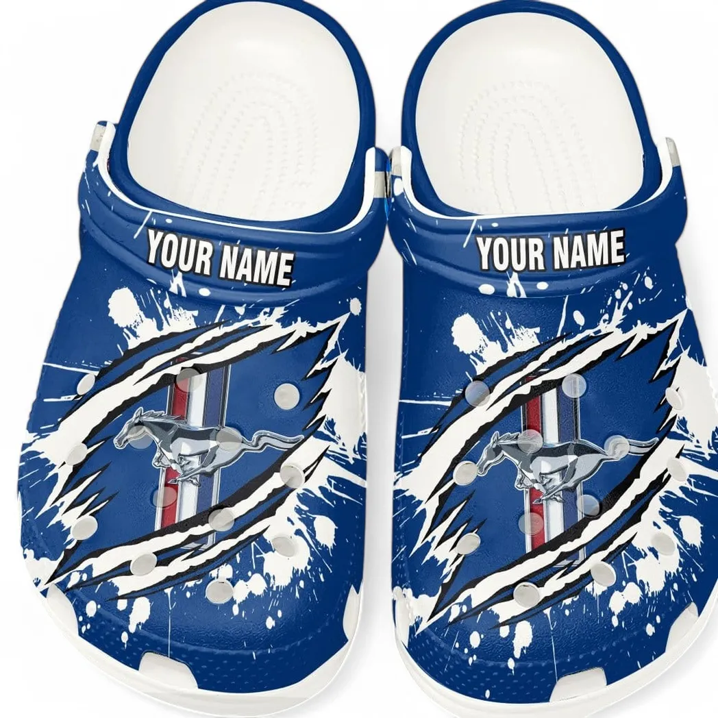 ford mustang crocs gift for ford mustang lovers gift for him husband boyfriend car5602192526 white 129af