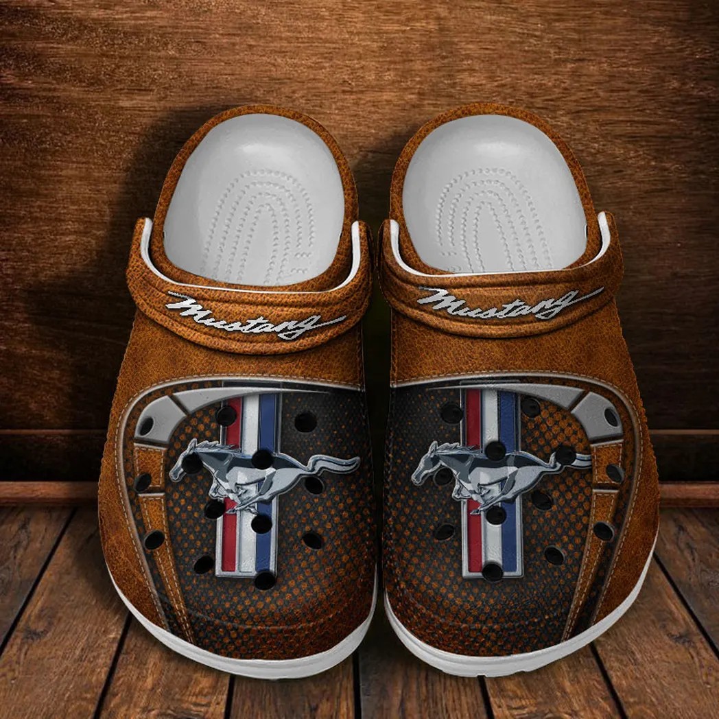 ford mustang crocs sandals for men women gift for ford mustang fan car177031425561 orange zwece