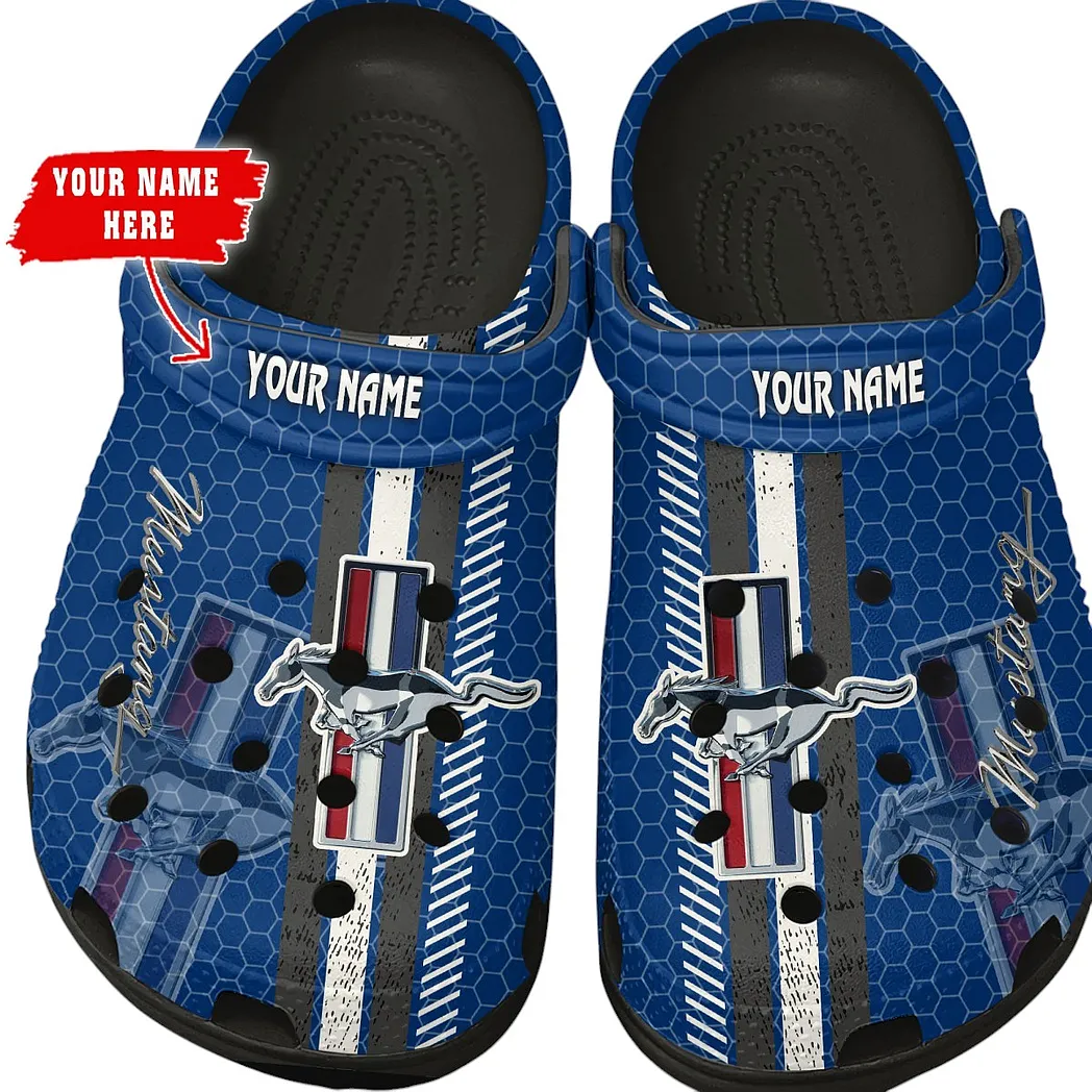 ford mustang crocs shoes gift for ford mustang lovers birthday gift for husband boyfriend car82022025591 black ir71v