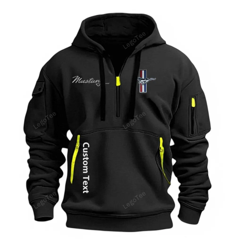 ford mustang half zip hoodie for men gift for him husband boyfriend black car112021425560 1 aulzp
