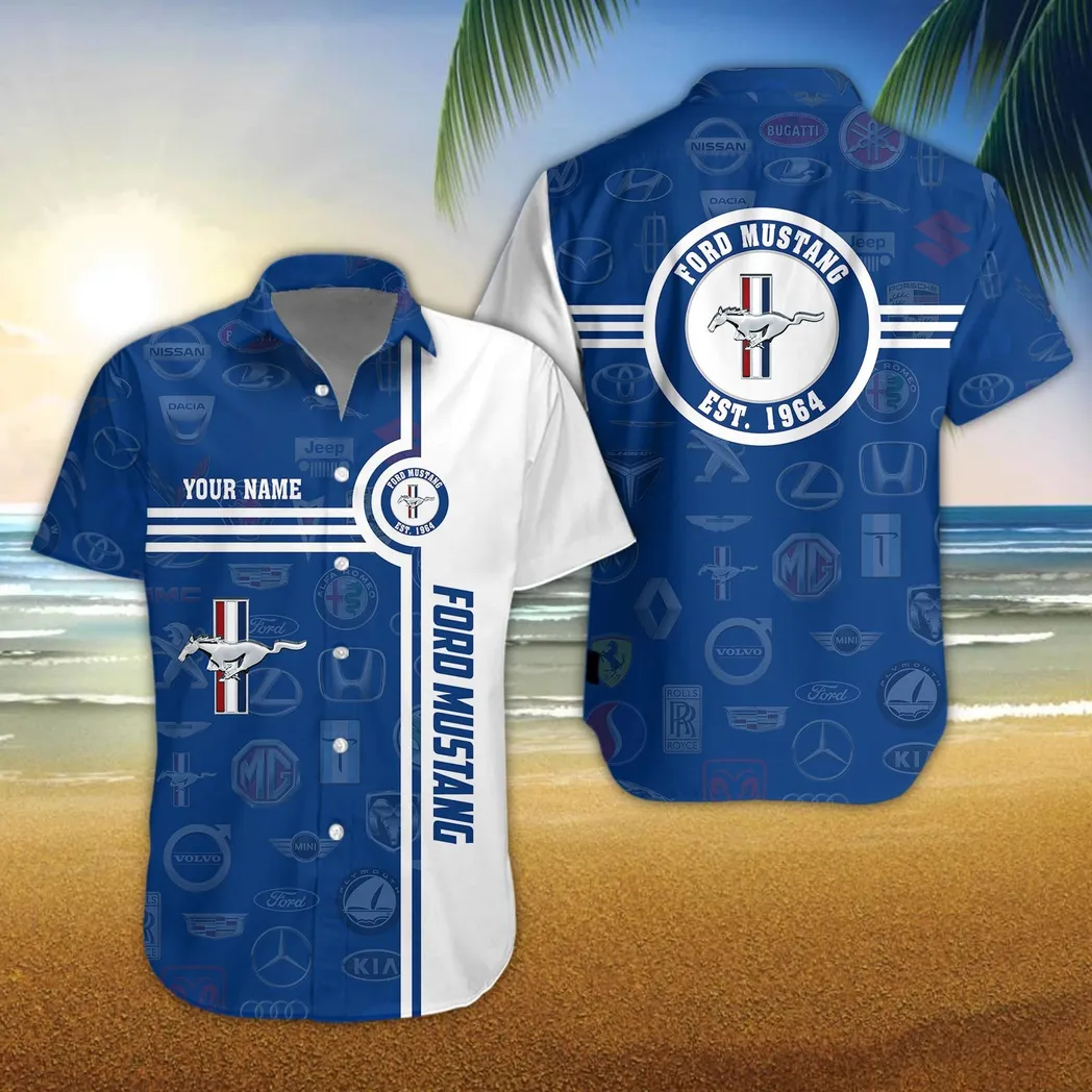 ford mustang hawaiian shirt for men all logo gift for ford mustang fan car174022525033 hrord