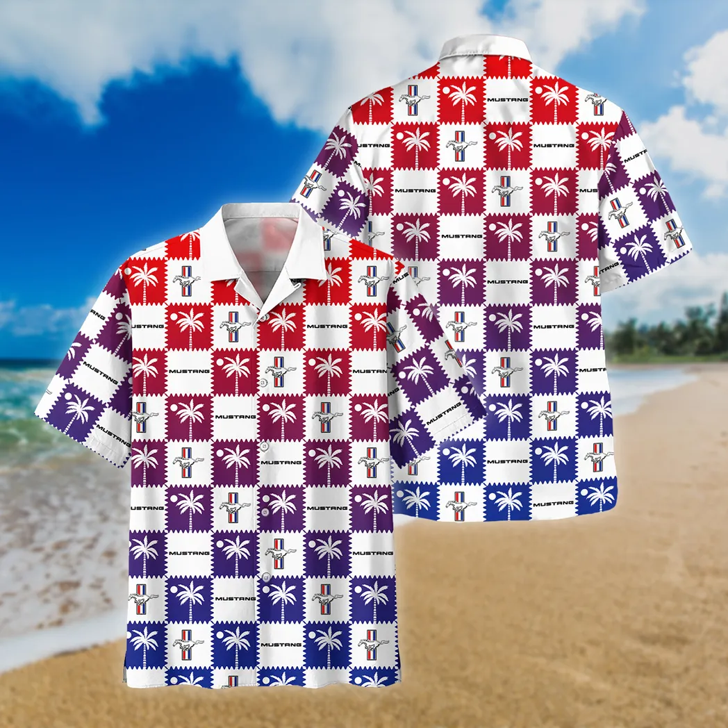 ford mustang hawaiian shirt for men gift for ford mustang lovers car200030725140 9cpo4