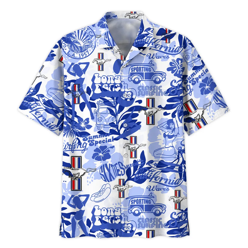 ford mustang hawaiian shirt for men gift for ford mustang lovers car201030725572 seewe