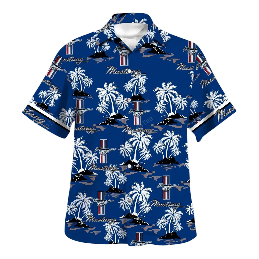 ford mustang hawaiian shirt set for men gift for ford mustang lovers gift for him husband boyfriend car144021125462 1 eywzn
