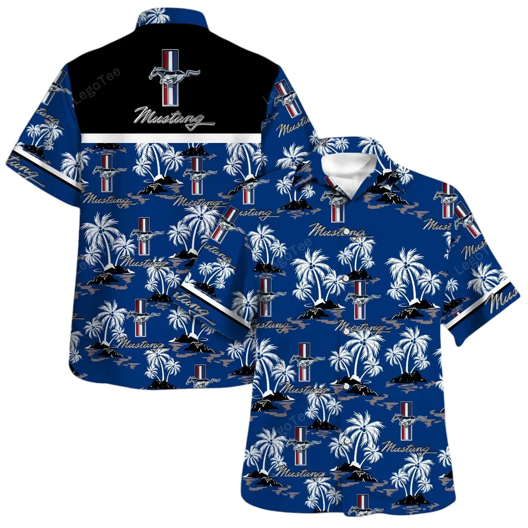 ford mustang hawaiian shirt set for men gift for ford mustang lovers gift for him husband boyfriend car144021125462 1 sd8pj