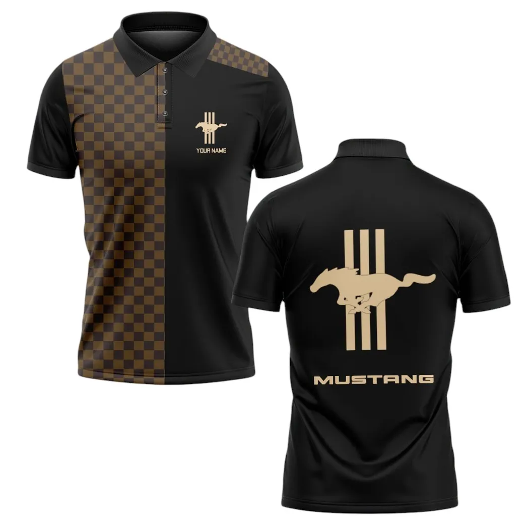 ford mustang polo shirt lv style gift for ford mustang lovers car176022525889 eu55n