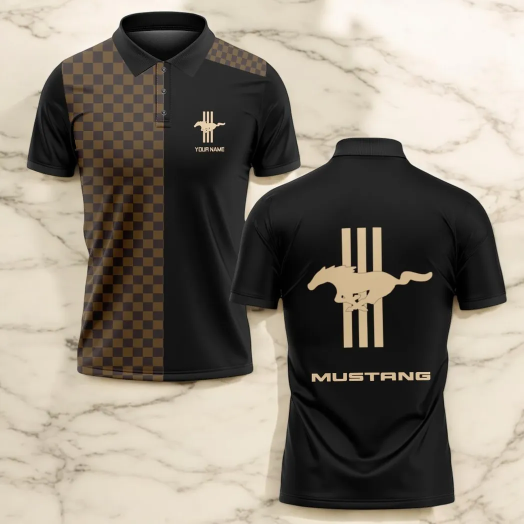 ford mustang polo shirt lv style gift for ford mustang lovers car176022525889